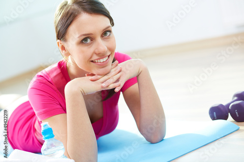 Photo: Girl in gym Girl in gym