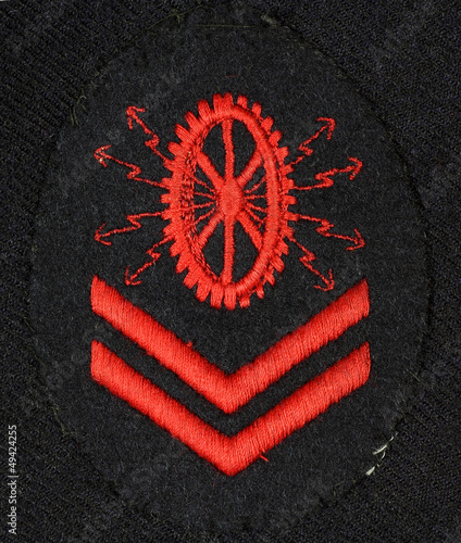 Photo: Patch machiniste soldat de la Kriegsmarine Patch machiniste soldat de la Kriegsmarine
