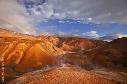 Photo: Thermal zone in Iceland Thermal zone in Iceland