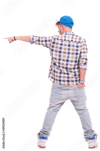 Photo: hand in back pocket & pointing hand in back pocket & pointing
