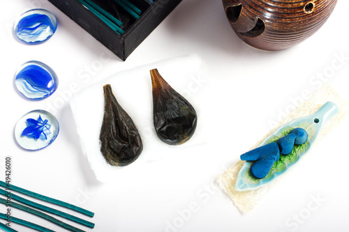 Photo: Alternative thai medicine, python`s gallbladder Alternative thai medicine, python`s gallbladder