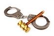 gavel and handcuffs