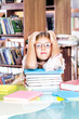 Photo: Girl in a library Girl in a library