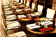 old-fashioned Cafe terrace