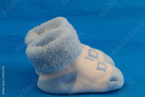 Photo: Blue baby socks Blue baby socks