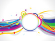 abstract colorful wave background