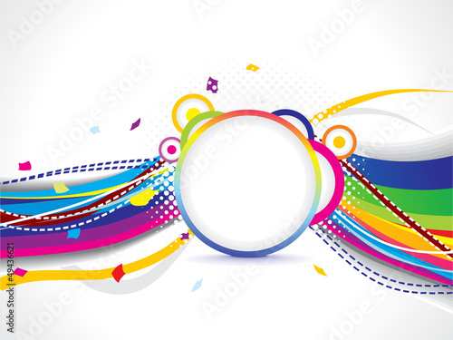 Vector: abstract colorful wave background abstract colorful wave background