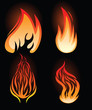 Burning fire