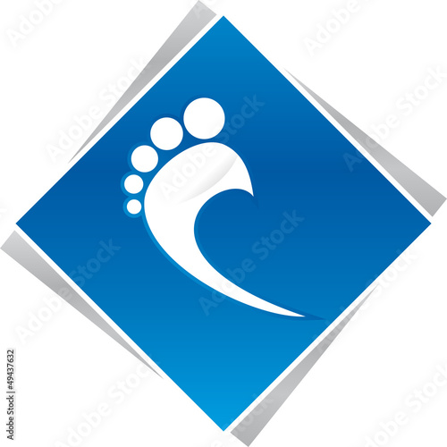 Vector: podiatrist foot blue logo podiatrist foot blue logo