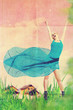 Foto: art collage with beautiful woman art collage with beautiful woman
