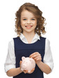 girl with piggy bank