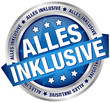 Button Banner "Alles inklusive" blau/silber