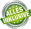 Button Banner "Alles inklusive" grün/silber