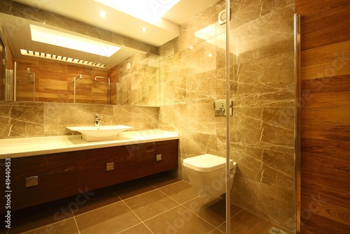 Photo: Modern marble bathroom Modern marble bathroom