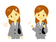 女性会社員（疲労と回復）