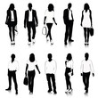 Collection of people silhouettes
