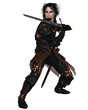 Dark Warrior with Sword - 2