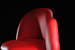 Photo: red sofa isolated on black background red sofa isolated on black background