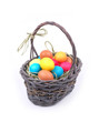 Easter eggs in a basket