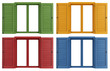 Illustration: colorful windows colorful windows