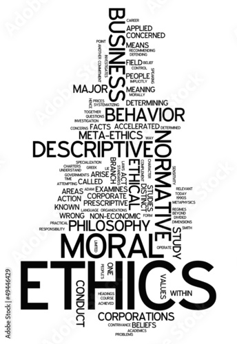 Illustration: Word Cloud "Ethics" Word Cloud "Ethics"