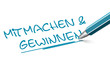 Werbung - mitmachen und gewinnen