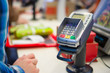 Credit Card payment Terminal in restaurant
