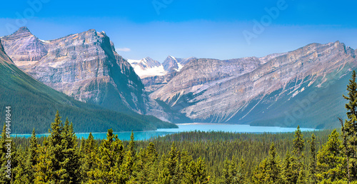 Photo: Scenic landscape with Rocky Mountains in Alberta, Canada Scenic landscape with Rocky Mountains in Alberta, Canada