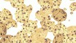 Falling Cookies as background video (with Alpha)