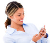 Woman using her smartphone