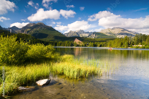Photo: Strbske Pleso, lake in Slovakia in High Tatras Strbske Pleso, lake in Slovakia in High Tatras