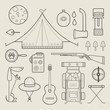 Vector camping icons