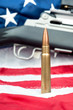 Photo: Bullet on flag Bullet on flag