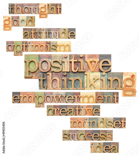 Photo: positive thinking word cloud positive thinking word cloud