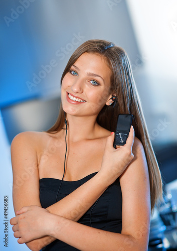 Photo: teen girl listen music teen girl listen music