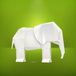Origami elephant