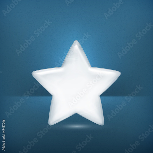 Vector: White star White star