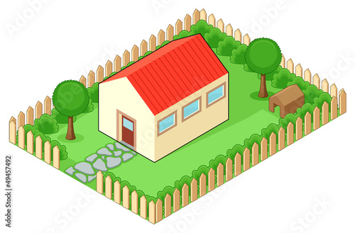 Vector: Isolated house Isolated house