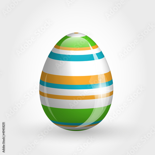 Vector: striped egg striped egg