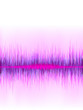 Pink sound wave on white background.    EPS8