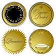 Vector: goldene Gütesiegel und Embleme goldene Gütesiegel und Embleme