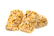 dessert of cereal and fruit isolated