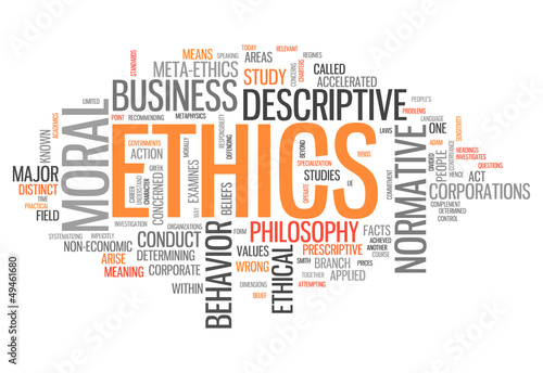 Illustration: Word Cloud "Ethics" Word Cloud "Ethics"