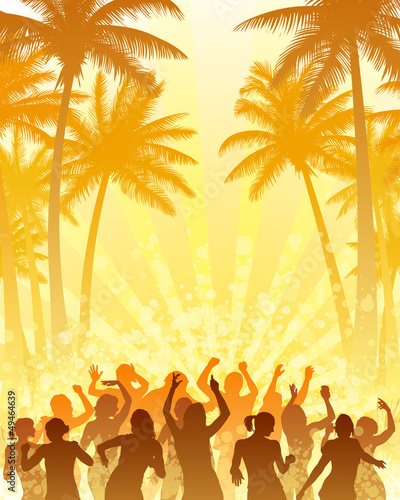 Vector: Summer disco Summer disco