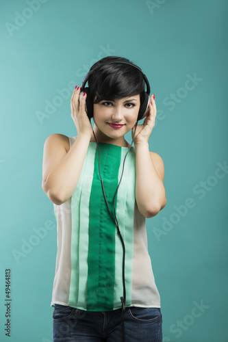 Photo: Girl listen music Girl listen music