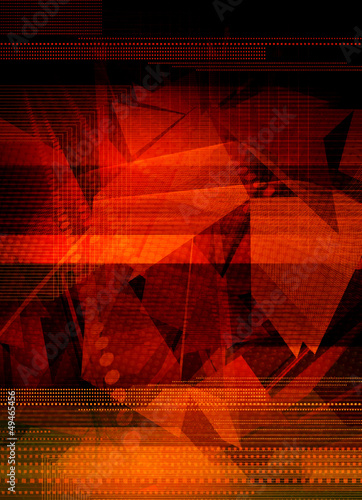 Illustration: red techno red techno