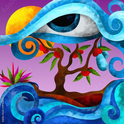 Illustration: albero di mele albero di mele