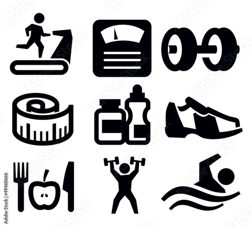 Vector: fitness and sport fitness and sport