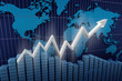 Business. Income diagram background.