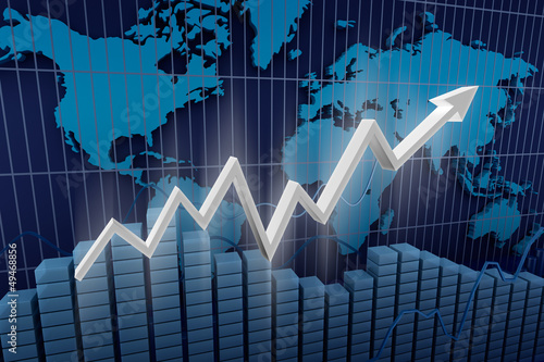 Illustration: Business. Income diagram background. Business. Income diagram background.